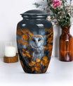 owl design urn for adult women's ashes