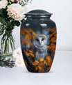 owl design urn for adult women's ashes