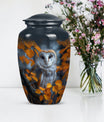 owl design urn for adult women's ashes