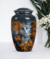 owl design urn for adult women's ashes