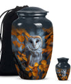 owl design urn for adult women's ashes