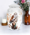 Classic 10-inch barn owl urn.