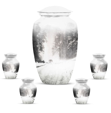 Large Urn with 4 Small Urn