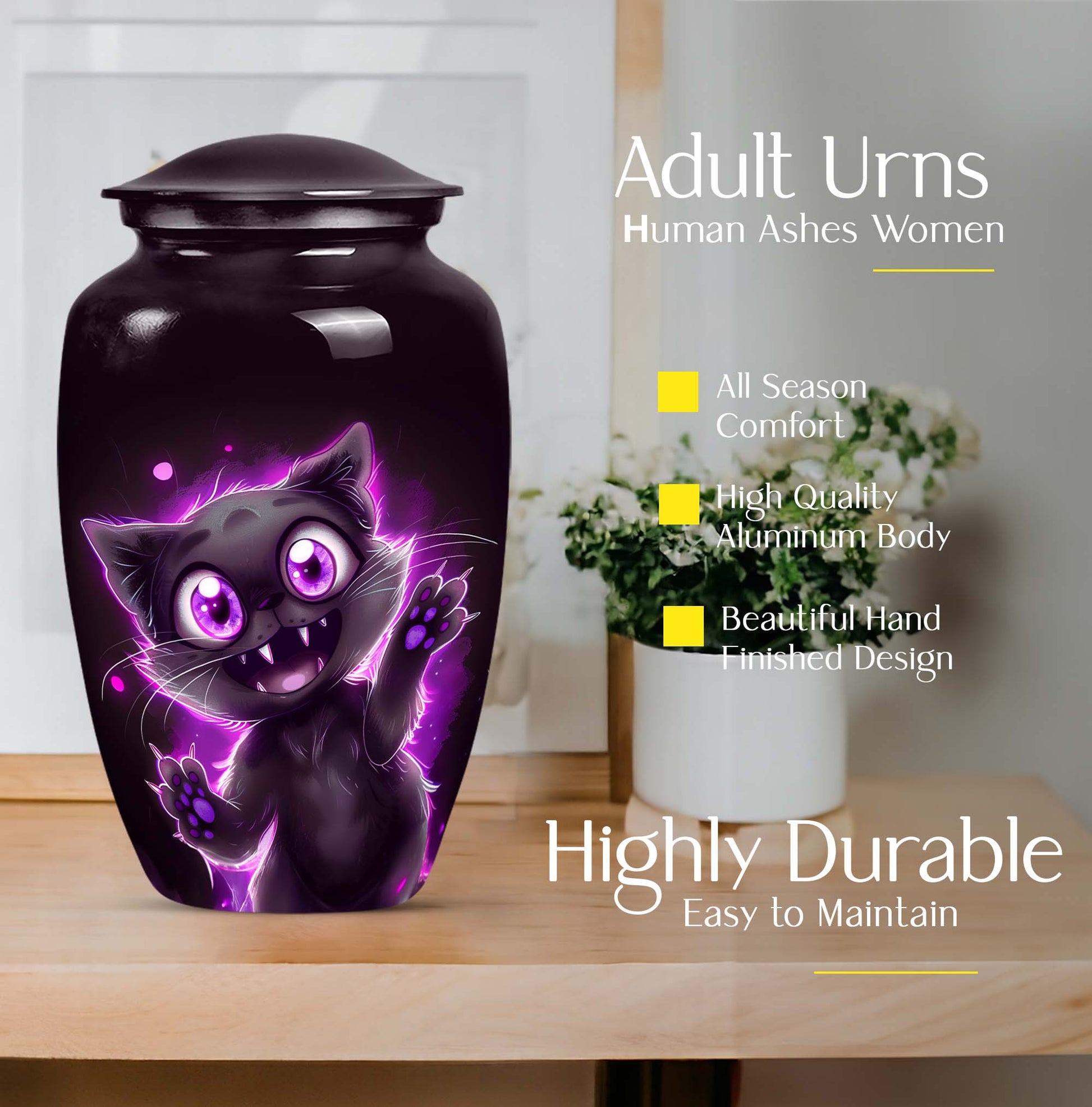 10-inch Classic PAWS urn, a large cremation urn 