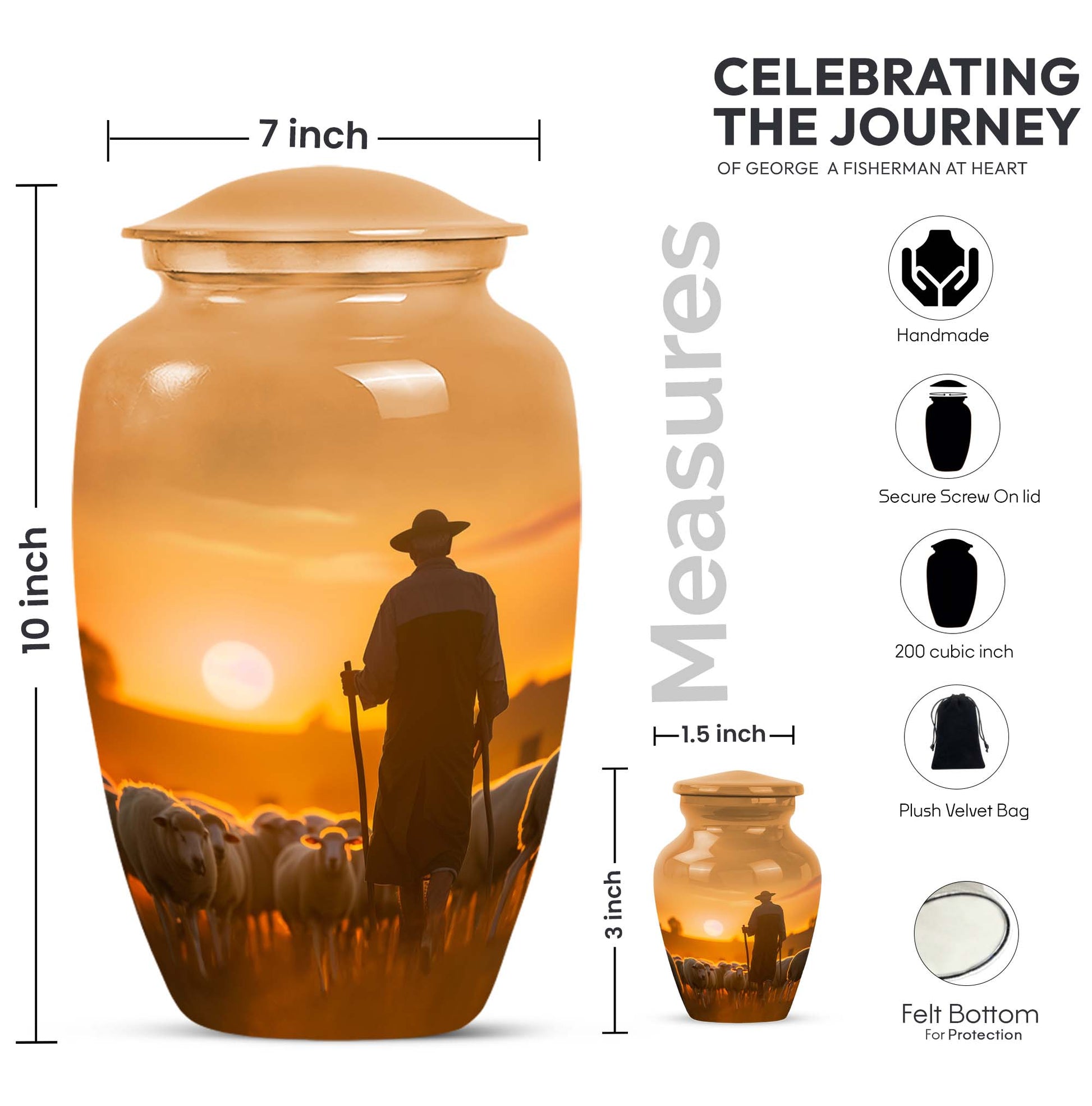 shepherd urn for memorial