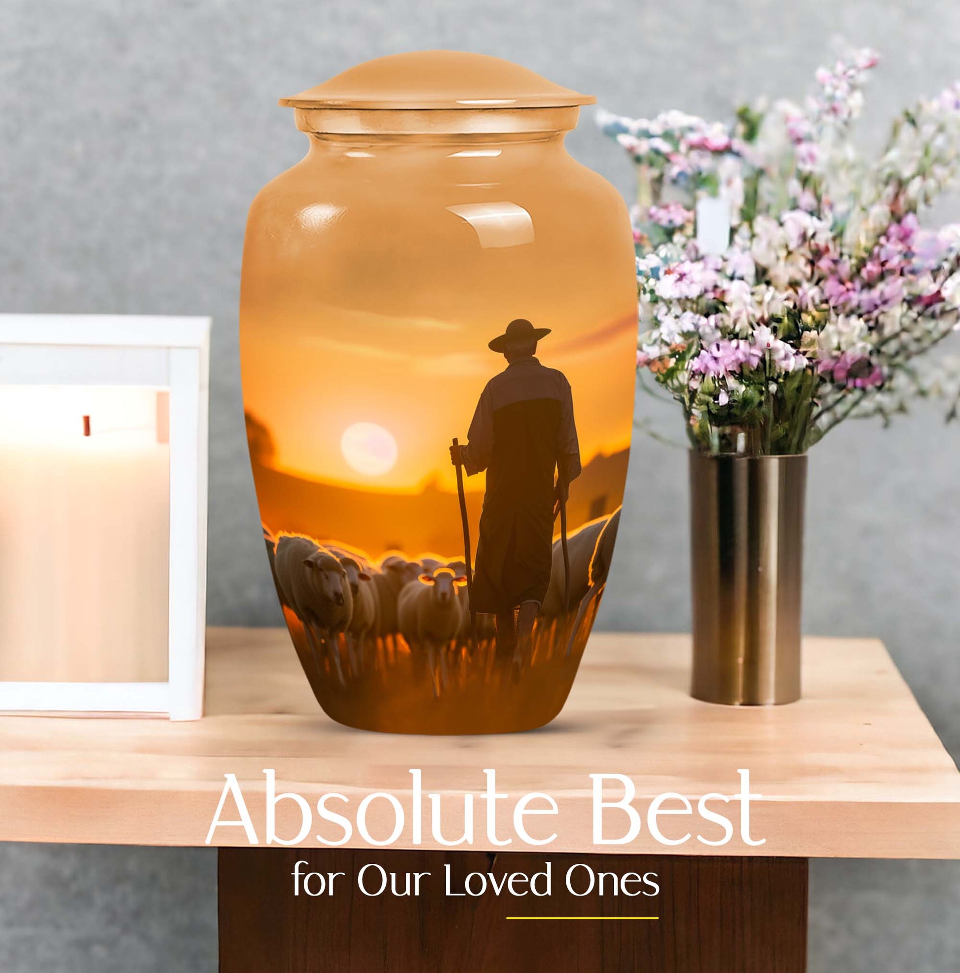 shepherd urn for memorial