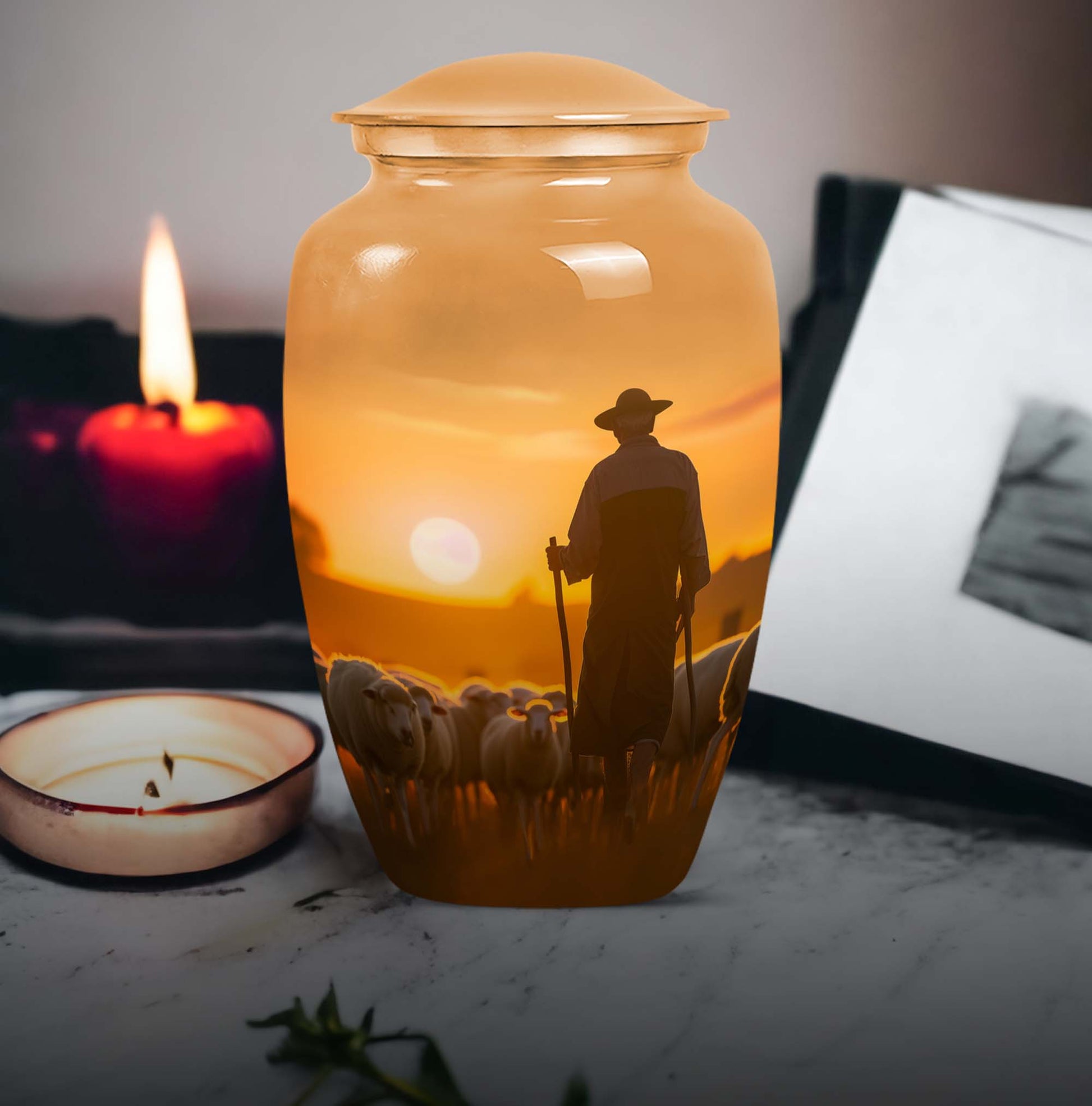 shepherd urn for memorial