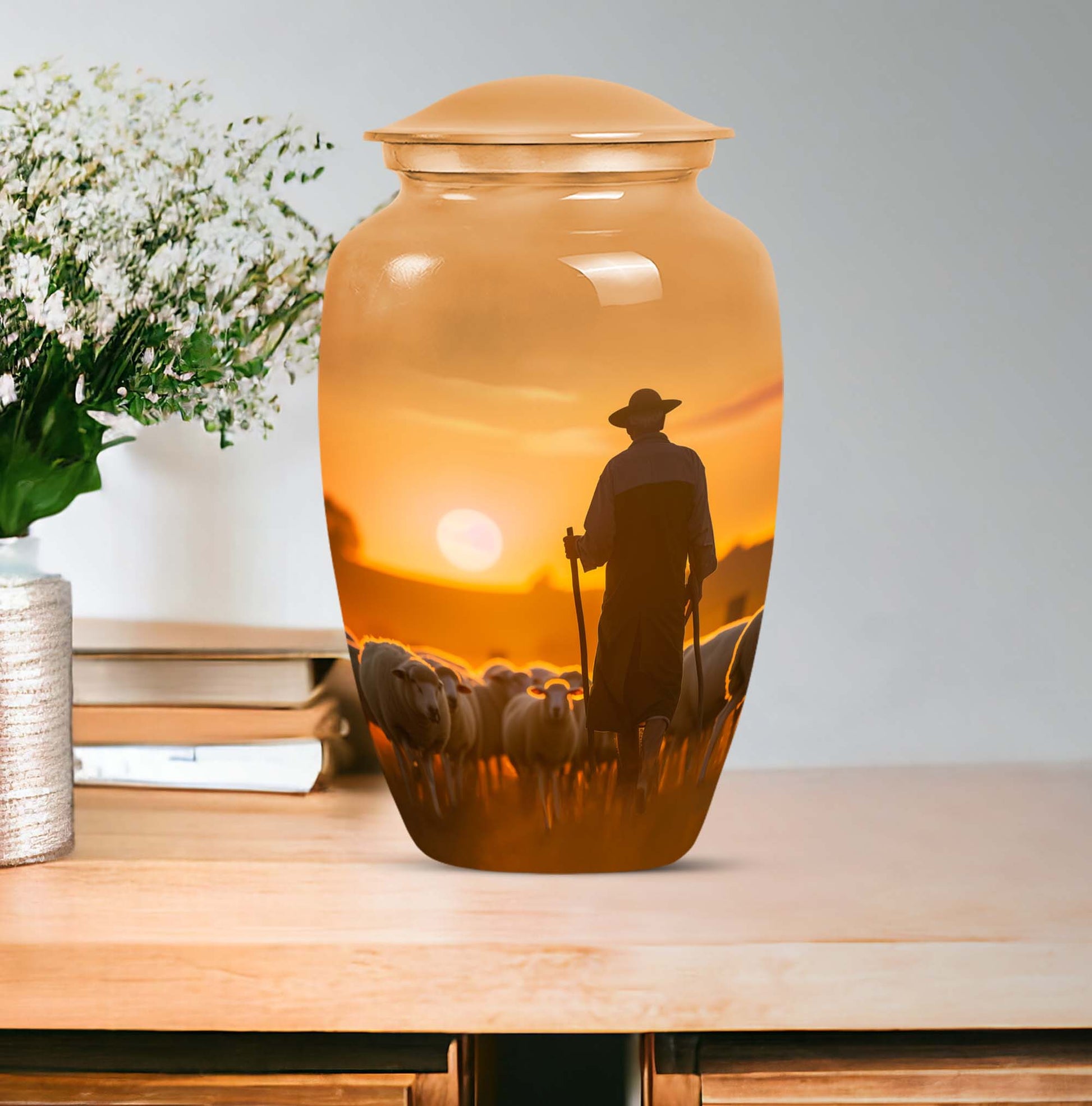 shepherd urn for memorial