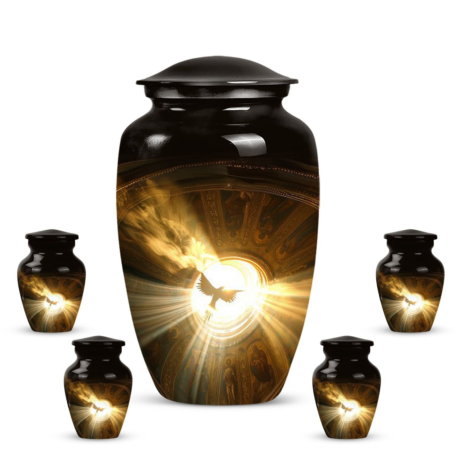  Catholic Urn for Adult Male Ashes, 