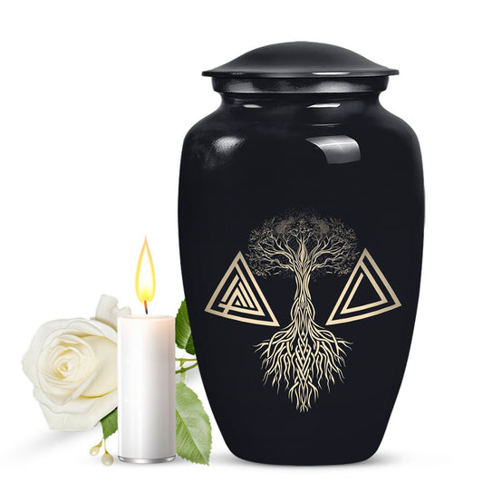 catholic funeral urn for adult human ashes