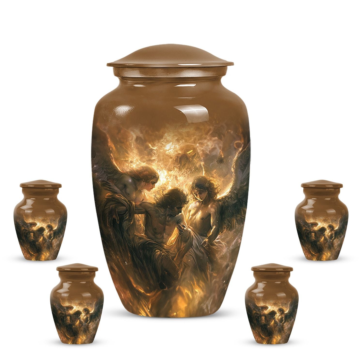 Classic 10-inch catholic urn.