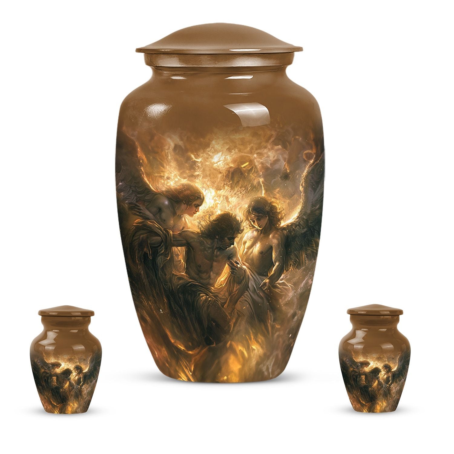 Classic 10-inch catholic urn.