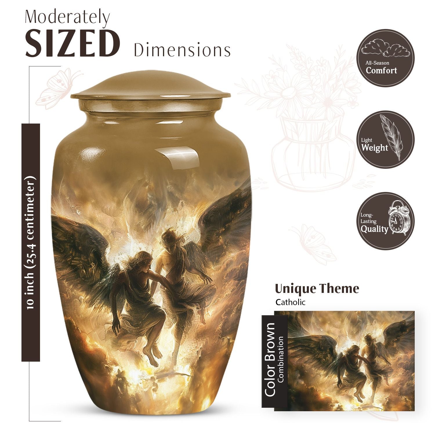  catholic urn for funeral burial