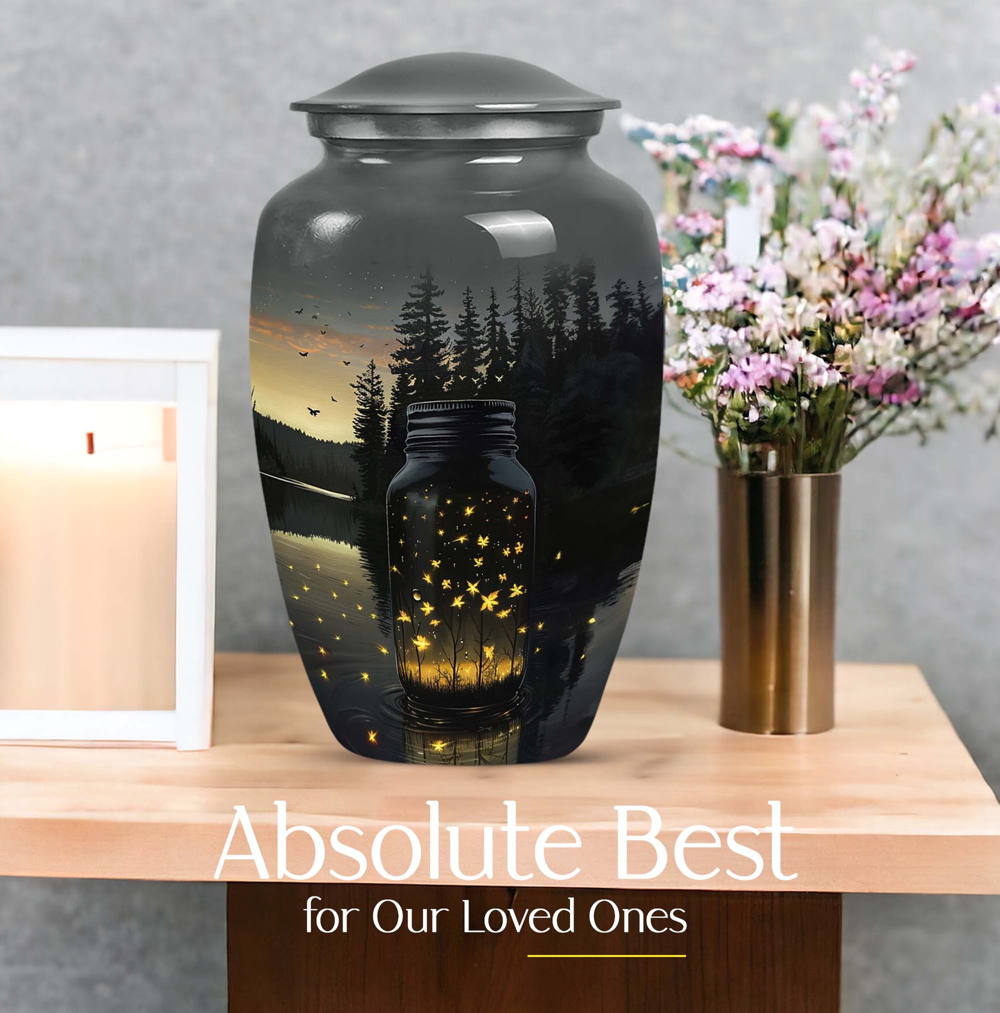 Classic, 10-inch, aluminium honey pot urn.