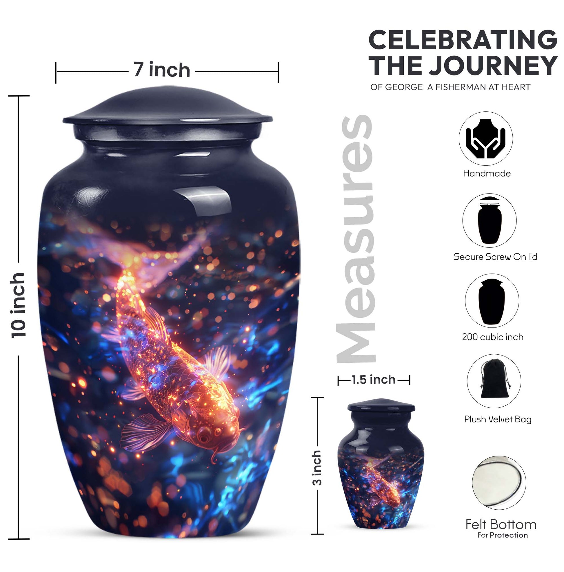 Fish Urn for Cremation Ashes.