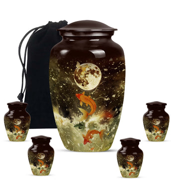 Large Urn with 4 Small Urn