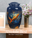 10 inch classic fish urn for human ashes.