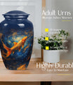 10 inch classic fish urn for human ashes.