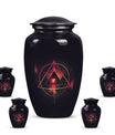 Classic 10-inch Catholic urn for dad's cremation,