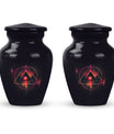 Classic 10-inch Catholic urn for dad's cremation,