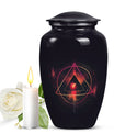 Classic 10-inch Catholic urn for dad's cremation,