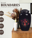 Classic 10-inch Catholic urn for dad's cremation,