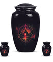 Classic 10-inch Catholic urn for dad's cremation,