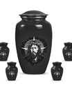 Classic 10-inch Catholic urn for funeral cremation ashes