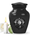 Classic 10-inch Catholic urn for funeral cremation ashes