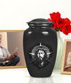 Classic 10-inch Catholic urn for funeral cremation ashes