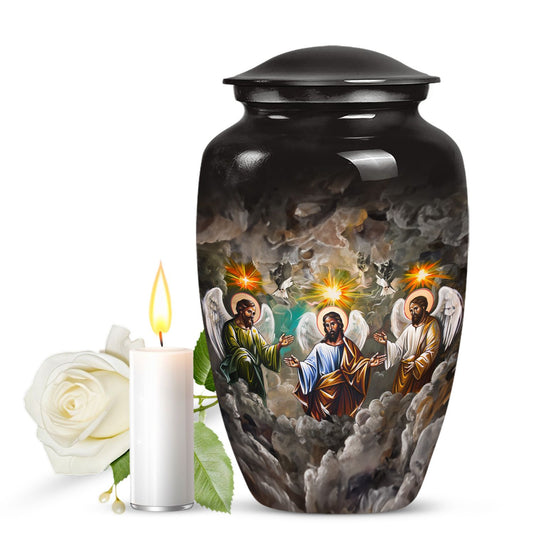 Classic 10-inch catholic urn.