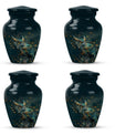 10-inch classic owl urn in abstract design.