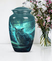 10-inch classic owl urn for male cremation.