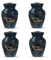  owl urn in abstract design, includes velvet pouch 