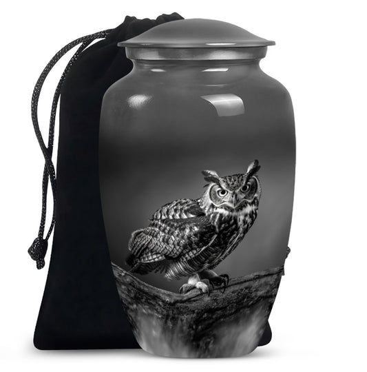 classic owl urn for male adults ashes