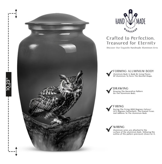 classic owl urn for male adults ashes