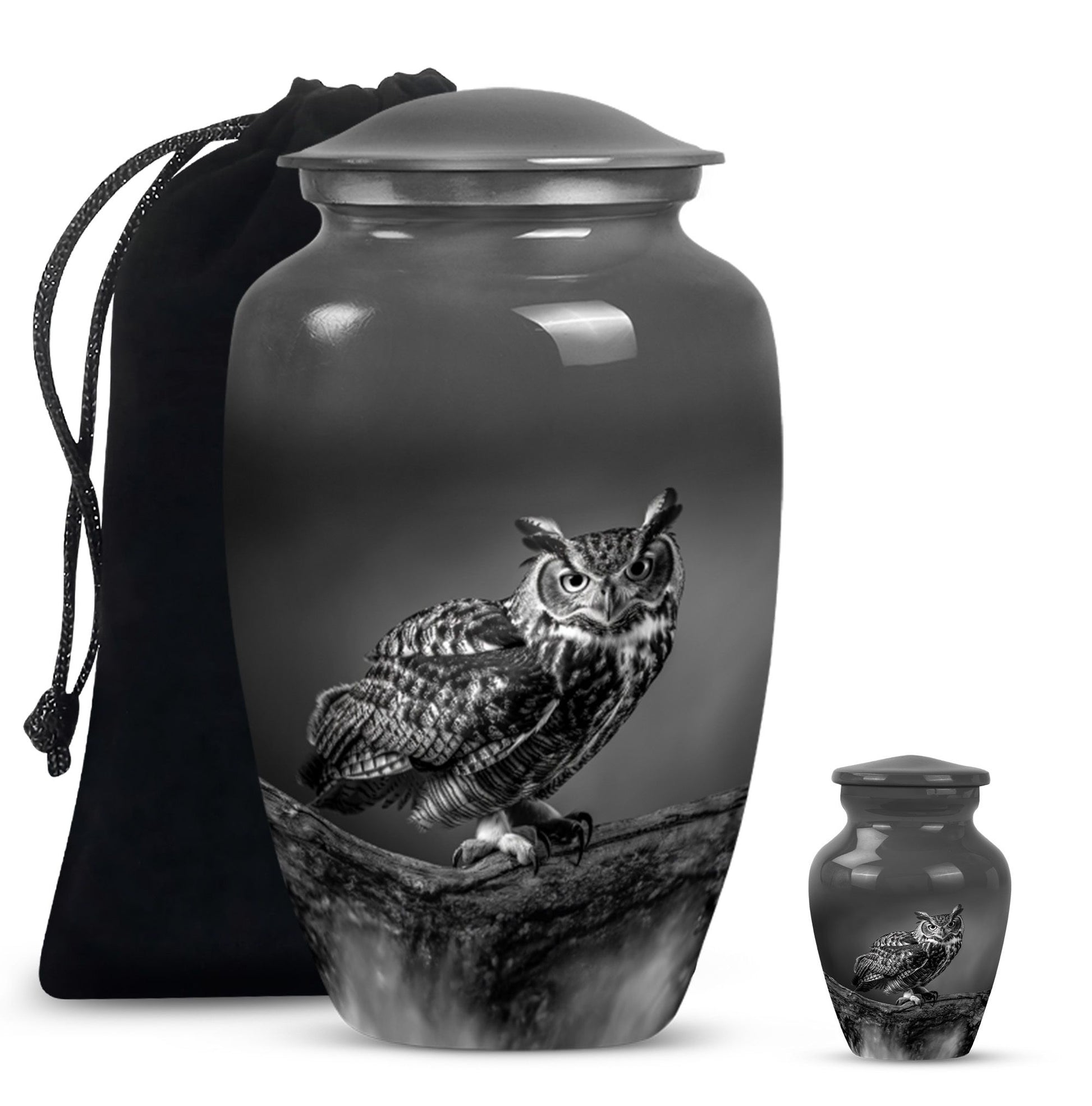 classic owl urn for male adults ashes