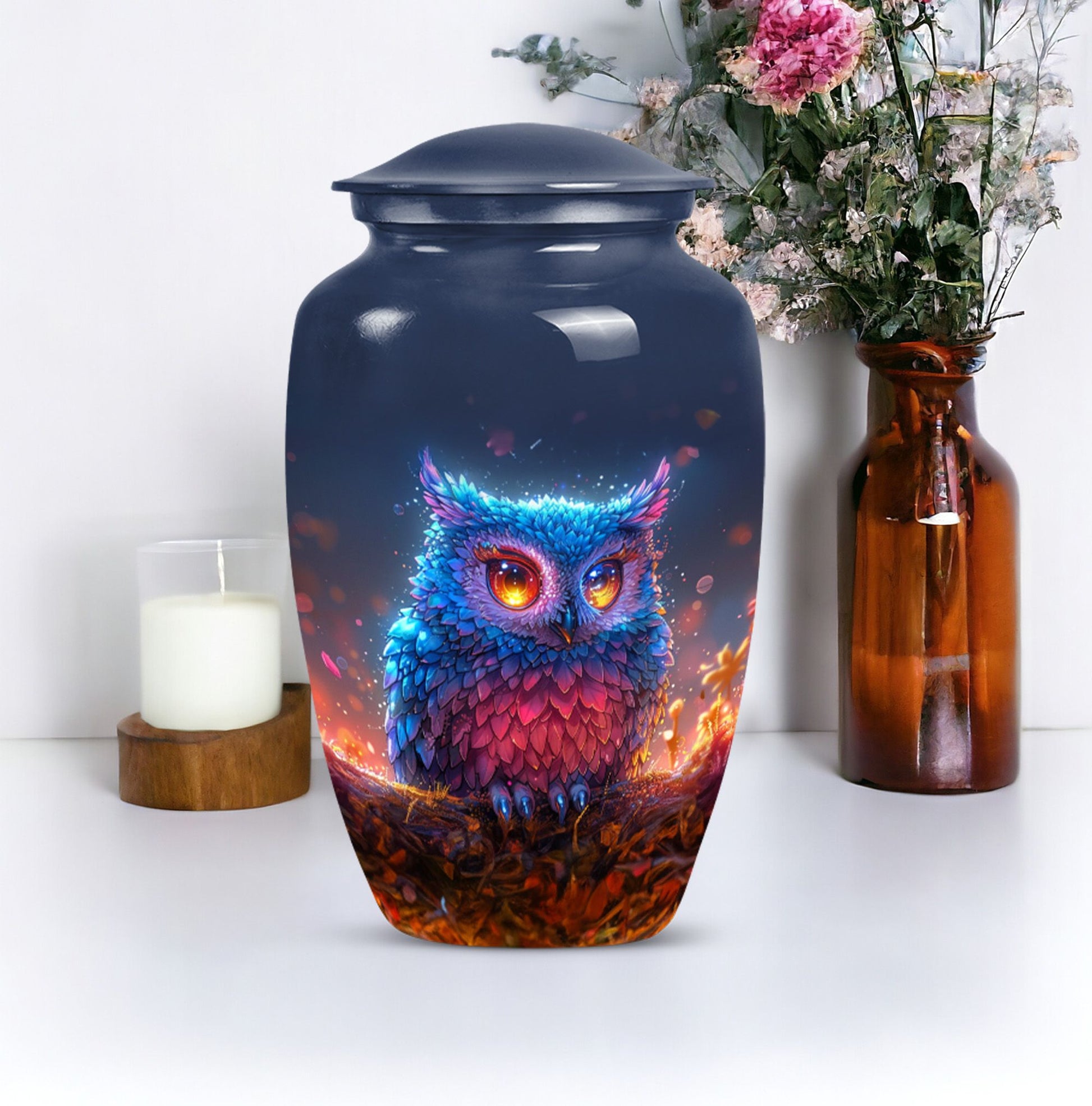 Classic 10 inch owl urn for adult