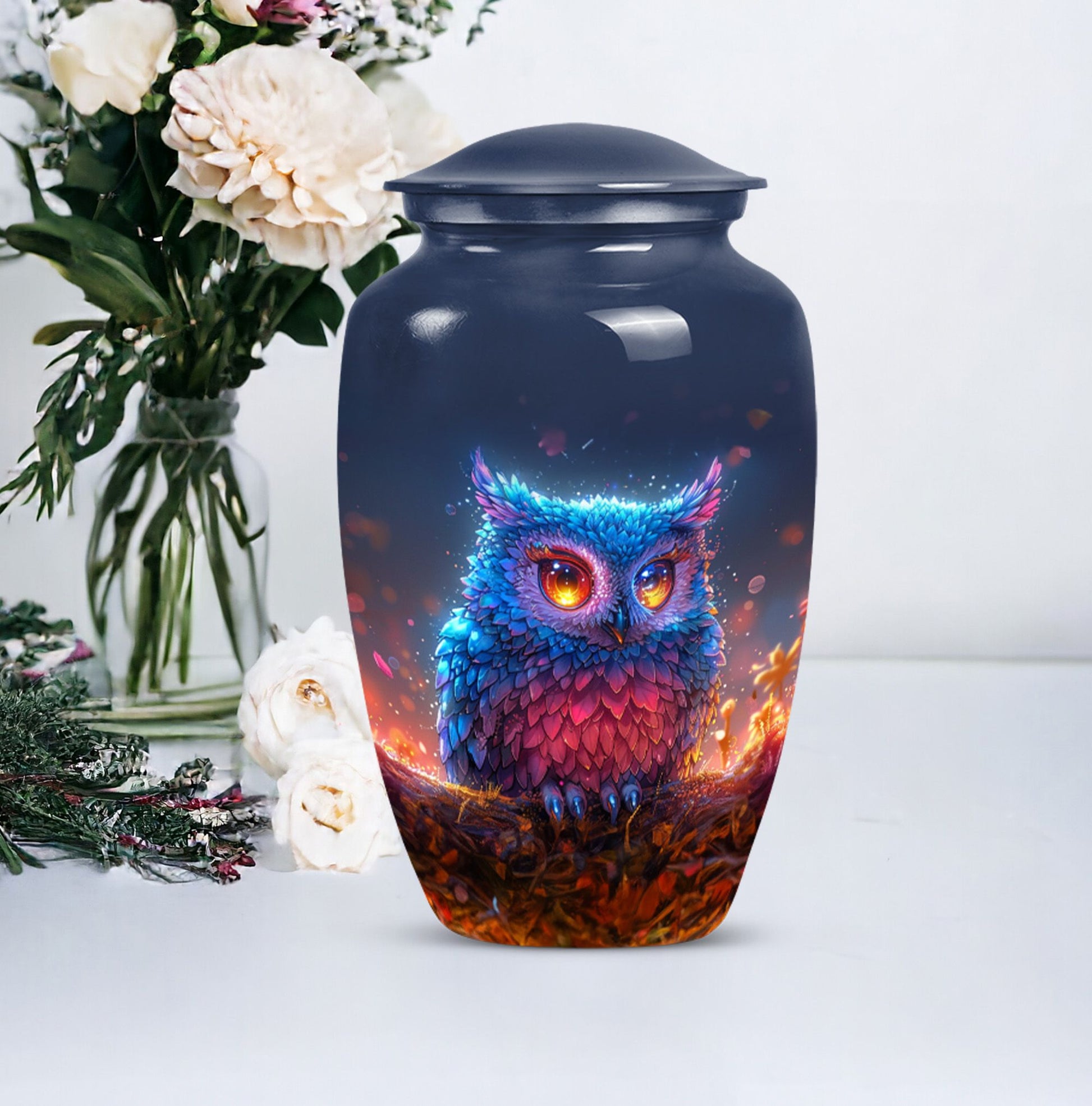 Classic 10 inch owl urn for adult