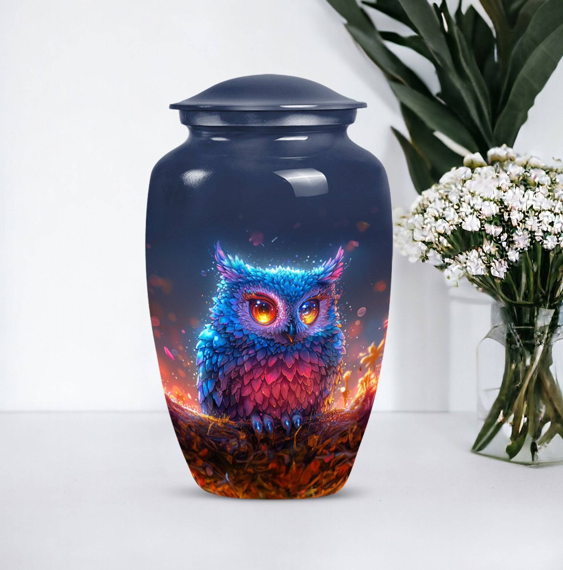 Classic 10 inch owl urn for adult