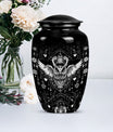 Classic 10-inch owl urn for cremation, aluminum-made 