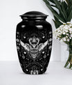 Classic 10-inch owl urn for cremation, aluminum-made 