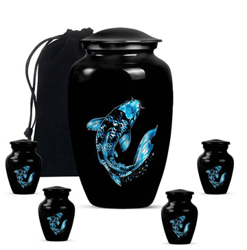 Large Urn with 4 Small Urn