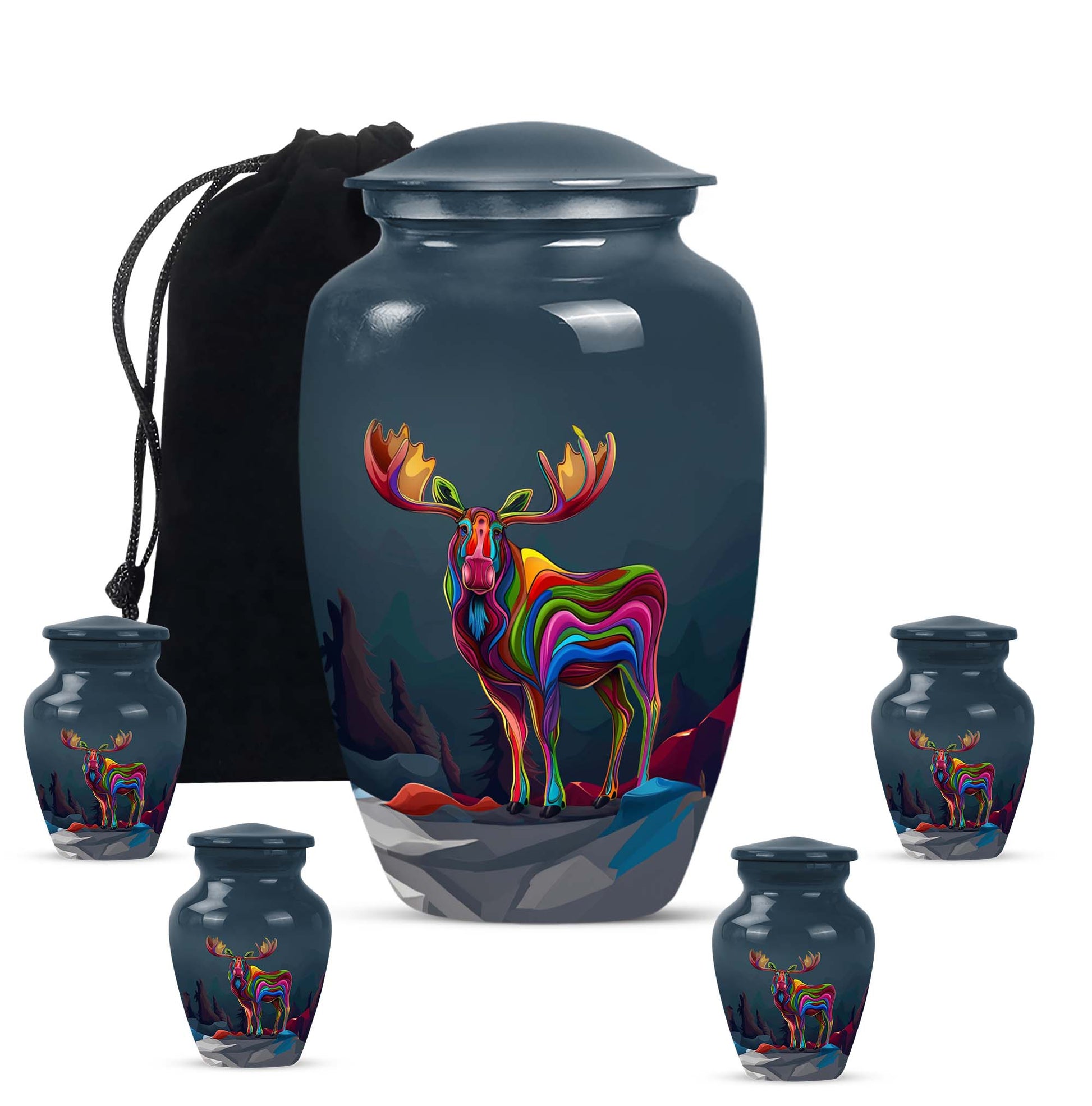 moose walking urn for ashes.