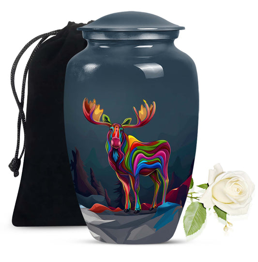 moose walking urn for ashes.