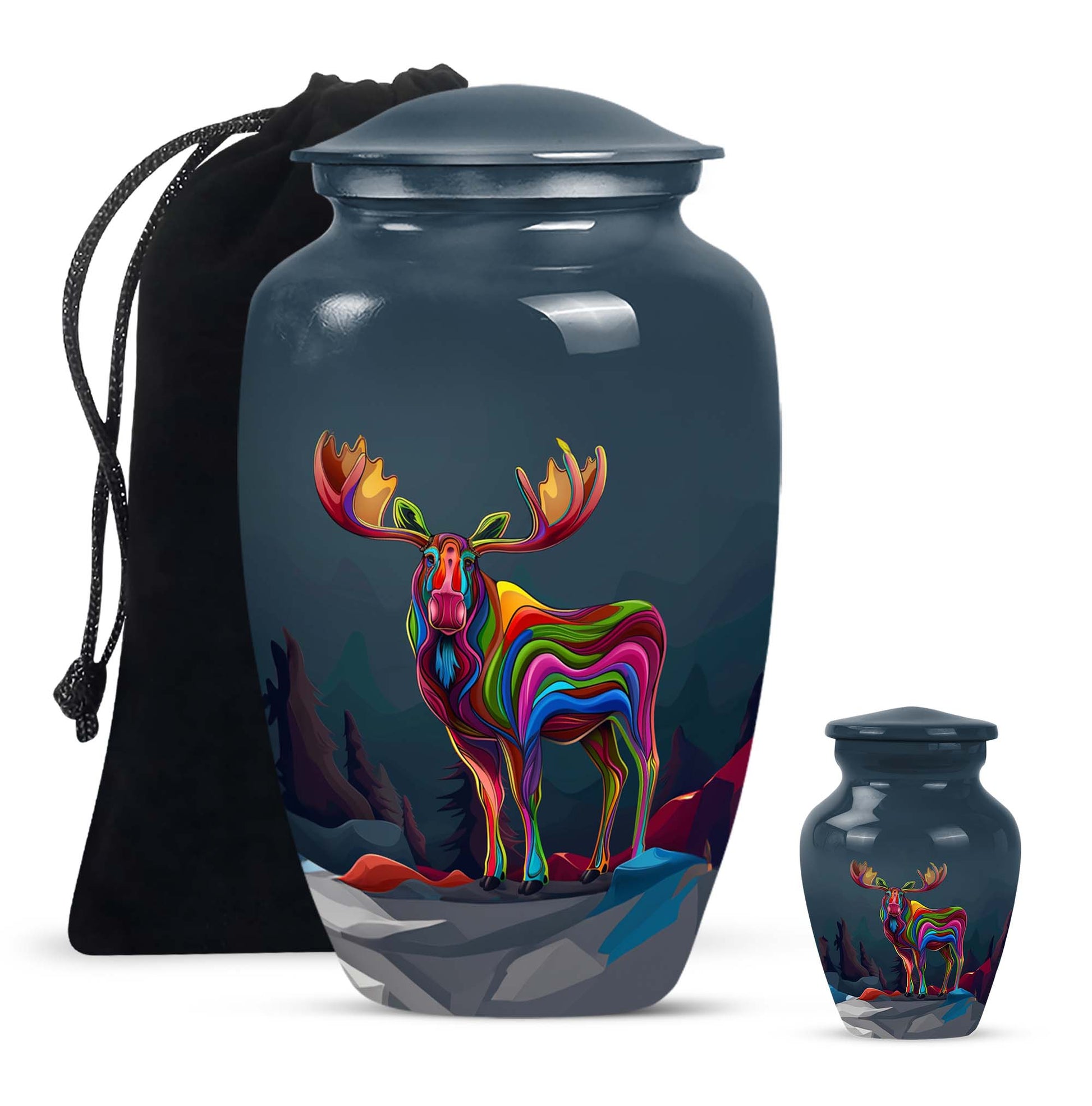 moose walking urn for ashes.