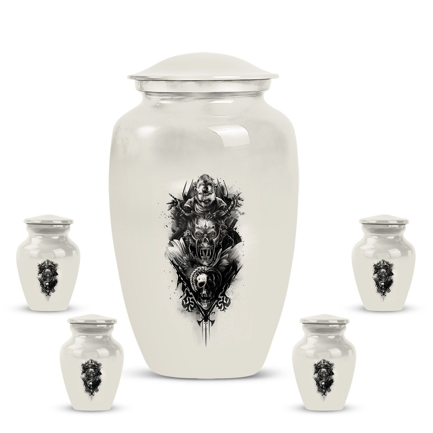 classic catholic urn for cremation.