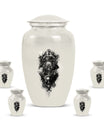 classic catholic urn for cremation.