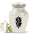 classic catholic urn for cremation.