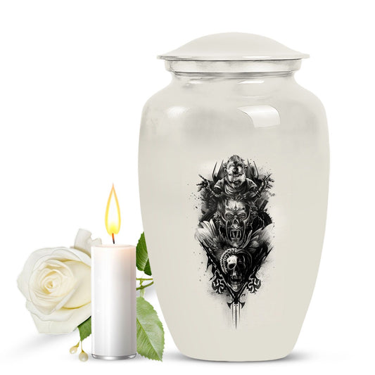 classic catholic urn for cremation.